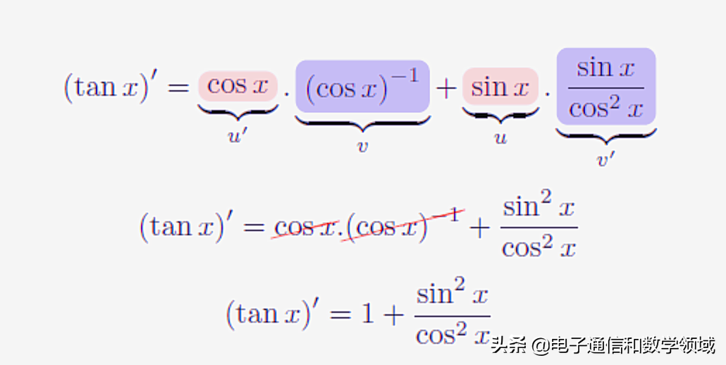 tanx求导等于什么（探讨tanx导数的代数与几何原理）-2