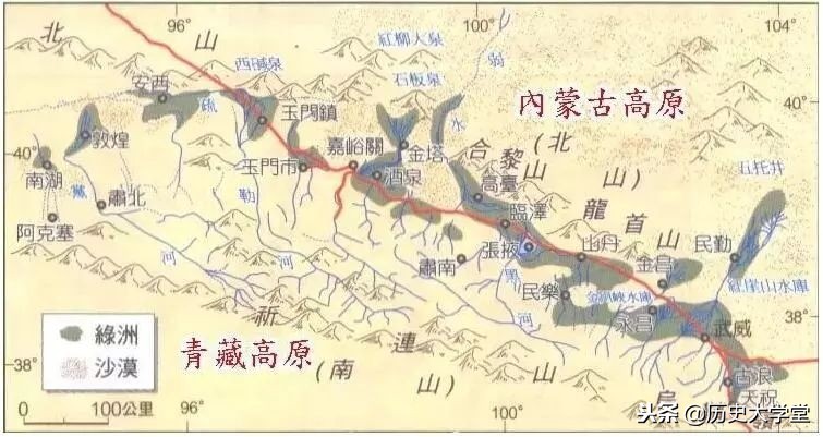 河西走廊地图（三维地图看世界河西走廊）-3