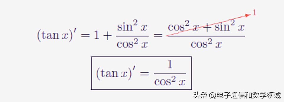 tanx求导等于什么（探讨tanx导数的代数与几何原理）-3