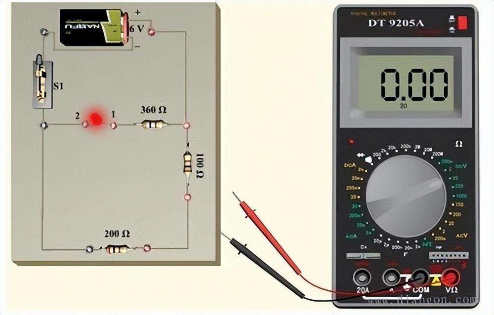 万用表测量电流是并联还是串联（用万用表测量直流电流、电阻时的注意事项）