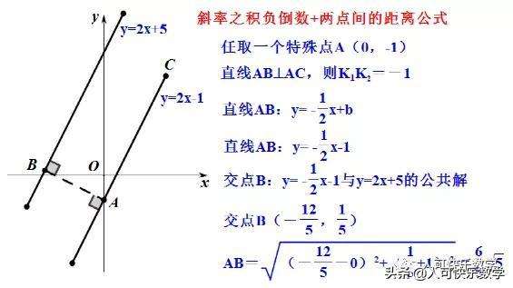 平行线间的距离计算公式（高中数学平行线间的距离计算方法）