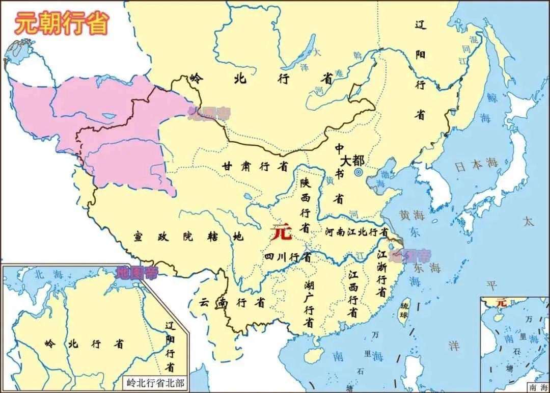 元朝版图演变动画（9张地图看元朝历史）