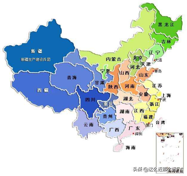 中国主要沿海城市区域图（盘点我国十四个沿海省份）